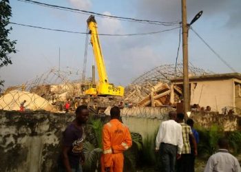 Breaking: 7-storey building goes down in P/Harcourt