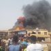 Abuja motor park in flames